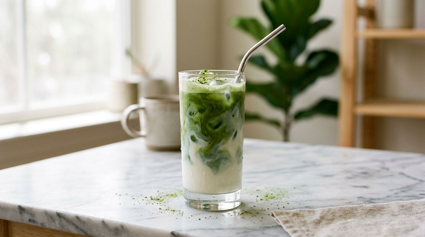 How to make an Iced Matcha Latte